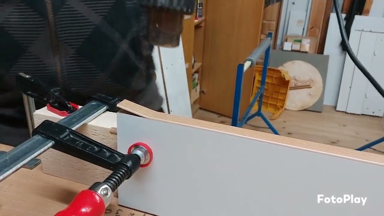 ABS Kante entfernen, Kickertisch