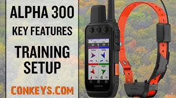 NEW Garmin Alpha 300 Features - Training Setup
