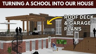 Watch our garage construction start + Plans for the ROOF DECK!