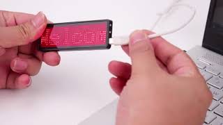 Badge numérique Bluetooth Rechargeable panneau Message d filant Programmable screenshot 3