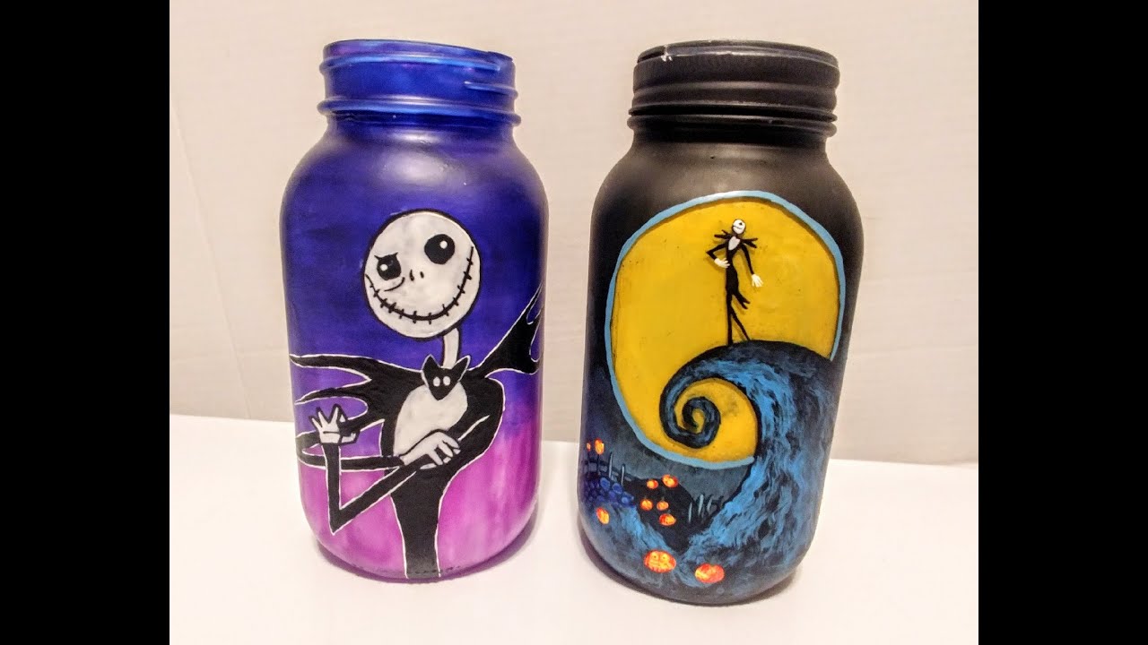 How to Make Nightmare Before Christmas Jar Lights