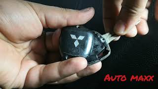 طريق تغيير بطاريه ريموت ميتسوبيشي .. how to change mitsubishi pajero/lancer remote battery