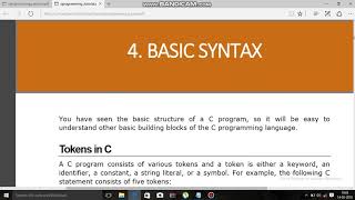 3 basic syntax  C programming