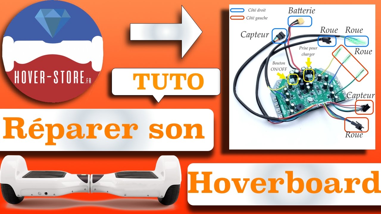 Hoverboard tutoriel de réparation - YouTube