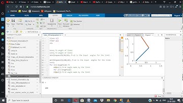 Forward kinematics simulation using matlab