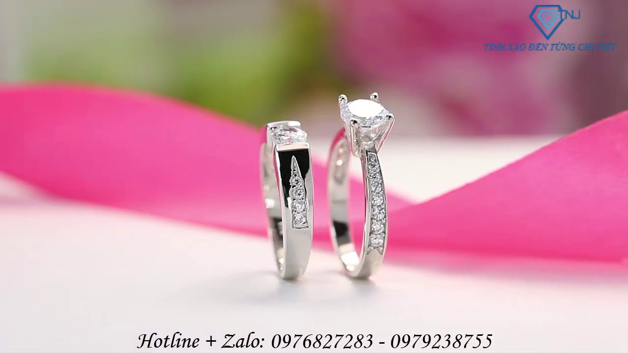 nhẫn cặp bạc giá rẻ tphcm  New  Nhẫn đôi bạc nhẫn cặp bạc đẹp ND0045 - Trang Sức TNJ