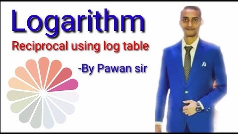 Reciprocal using log table