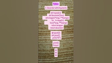 "Python Decorators with Arguments 🐍 | Repeating Function Execution Dynamically"