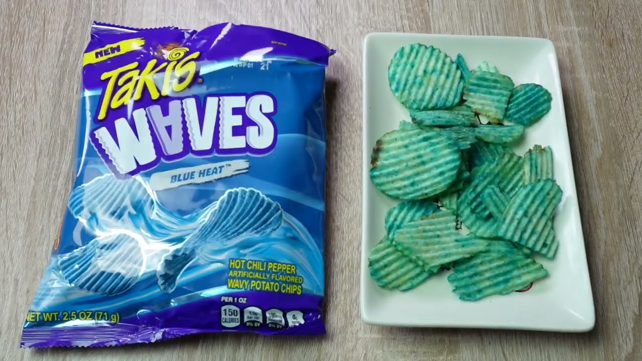 Takis Waves Blue Heat 🔥 Die neue Sorte bei mir im Test 🤩 Sind sie wirklich blau ?