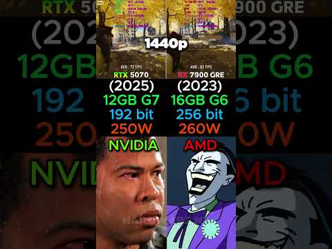 RTX 5070 VS RX 7900 GRE #shorts #pcgaming #pc #graphicscard #gpu #gaming #comparison