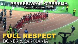 Full Respect, Suasana Diakhir pertandingan Persebaya vs Persija Piala Presiden di GBT