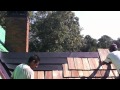 Cedar shakes on a shed 