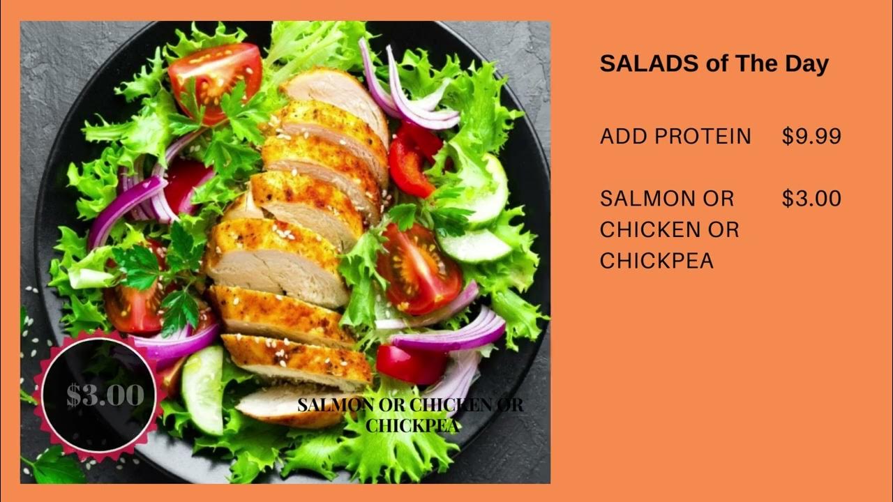 Salad of the Day AUM Cafe and Restaurant in Edmonton YouTube