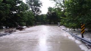 Lucas, Texas - White Rock Creek Flooded