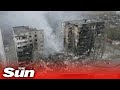 Heart-breaking drone footage shows sheer devastation of Borodyanka near Kyiv