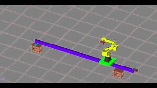 Example Simulation of Pick&Place Simulation, Extended Axis