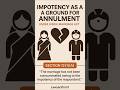 ⭐ Impotency as a Ground for Annulment under Hindu Marriage Act