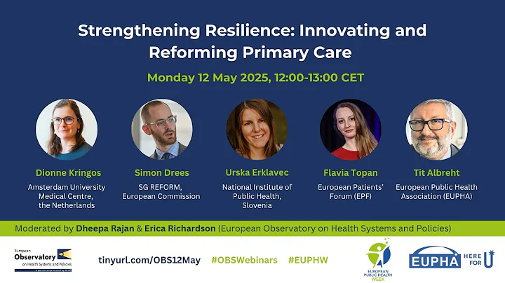 Strengthening resilience: Innovating and reforming primary care
