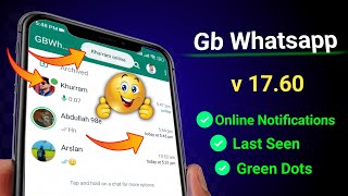 Gb Whatsapp v17.60 online/last seen/green dot not showing problem solved 2024 screenshot 5