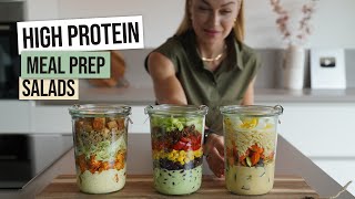 High Protein Easy Meal Prep Salads | Vegan & Vegetarian screenshot 2