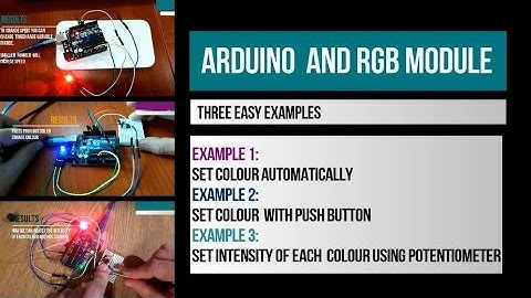 RGB LED module tutorial - three simple examples