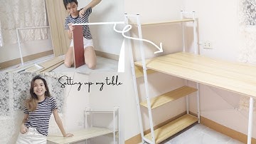 Setting up my affordable table from Shopee (2022 Philippines)
