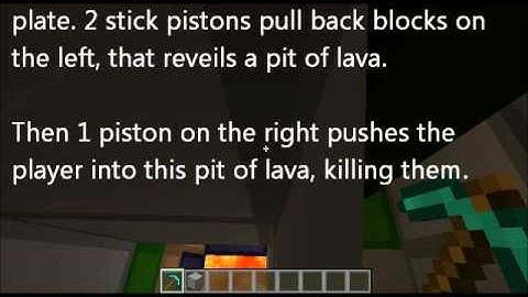 Minecraft - Lava trap