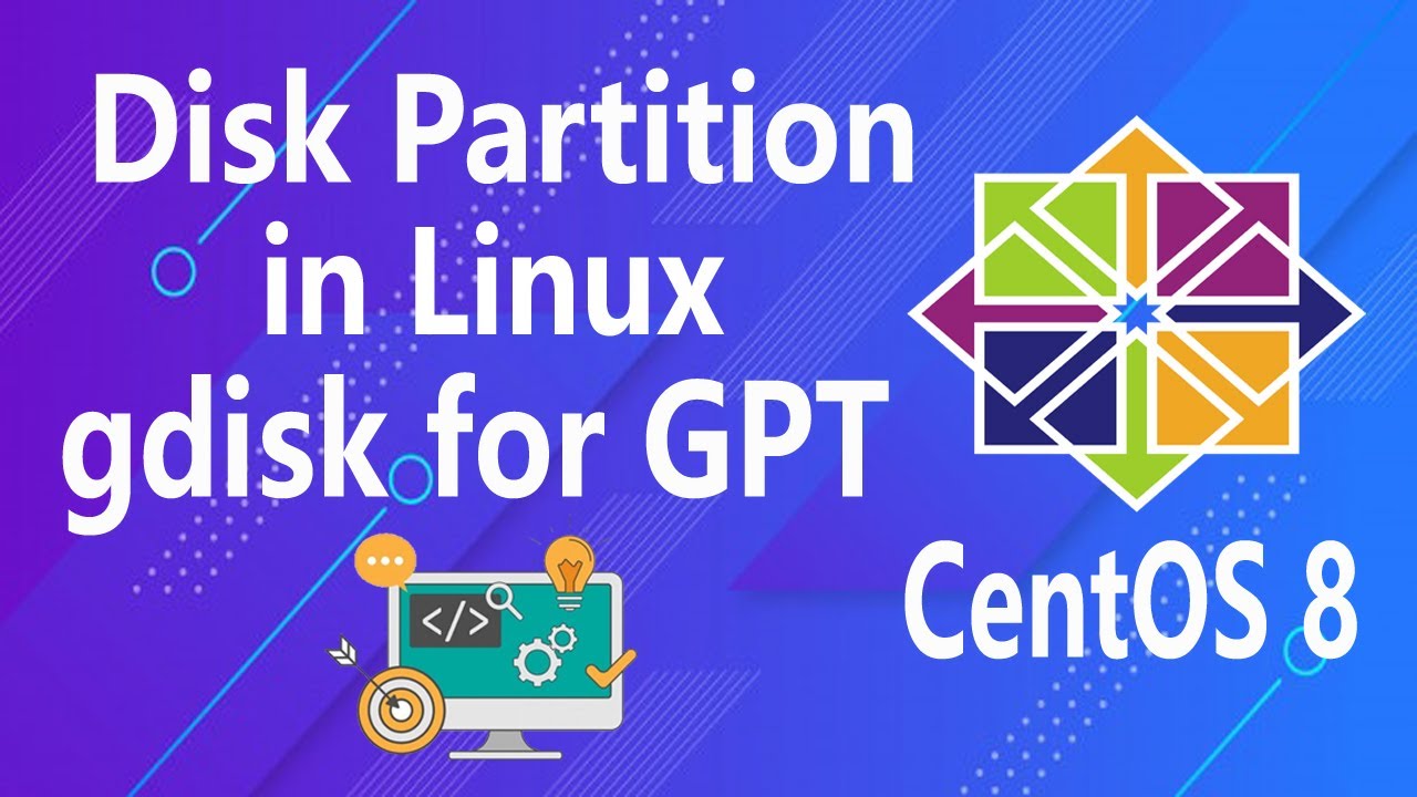 gdisk on Linux CentOS 8