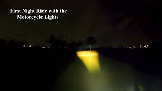 First Night Ride on my Recumbent Trike with new Motorcycle Lights @TrikeWithMikeTX