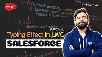 Typing Effect in Lightning Web Component | Salesforce | LWC Stack ☁️⚡️