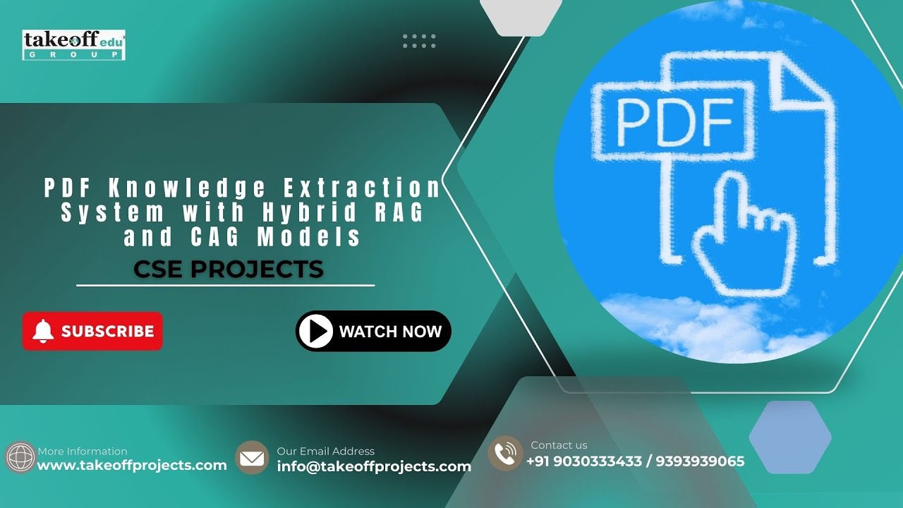 PDF Knowledge Extraction System | Hybrid RAG & CAG AI Models for Smarter Data Insights | CSE Project