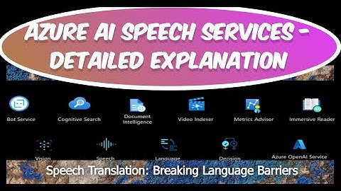 Azure AI Speech Services | AI Speech Services | Speech Services | Latest on Azure AI |