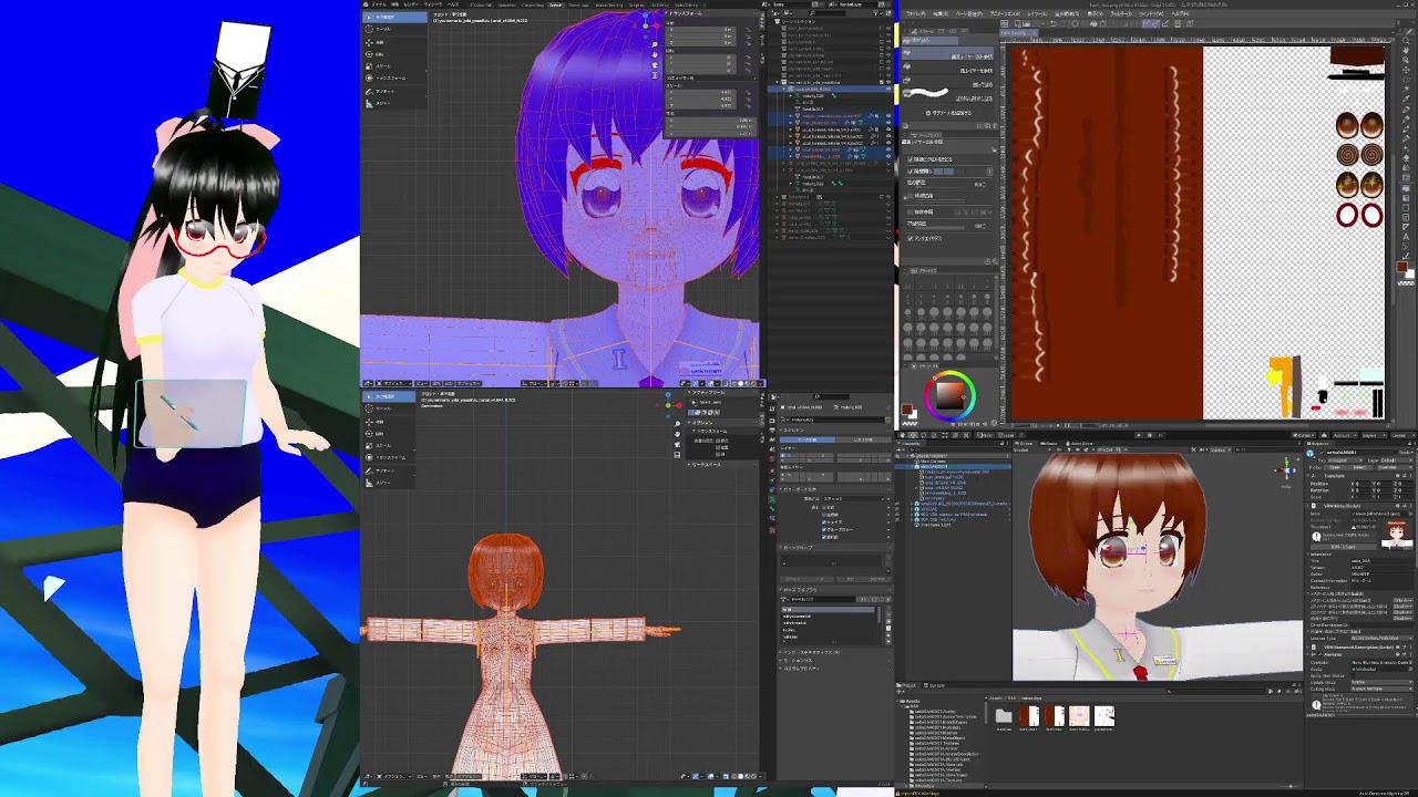 相変わらず無言でアバター作業配信するテスト