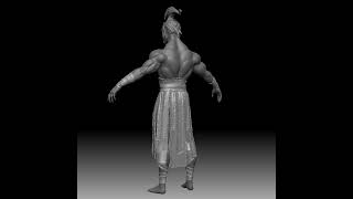 Realistic Tribal Character Turntable