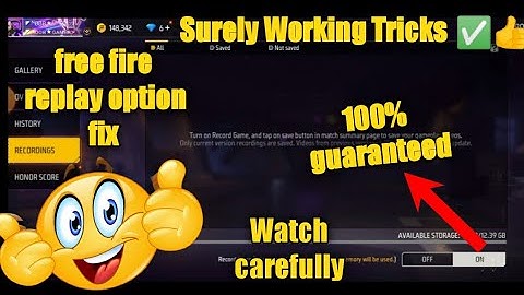 Current device doesn,t support this feature problem || free fire replay option on problem