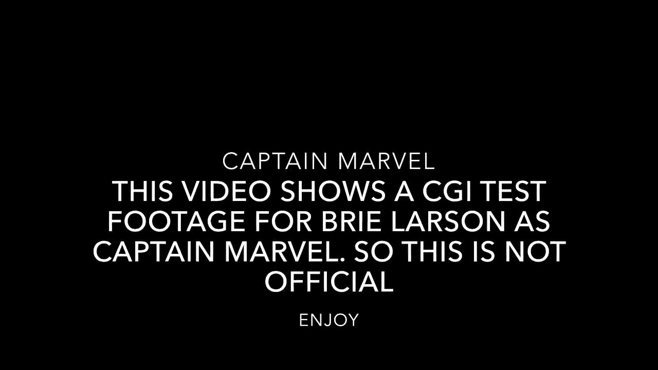 Captain marvel leaked footage NEW