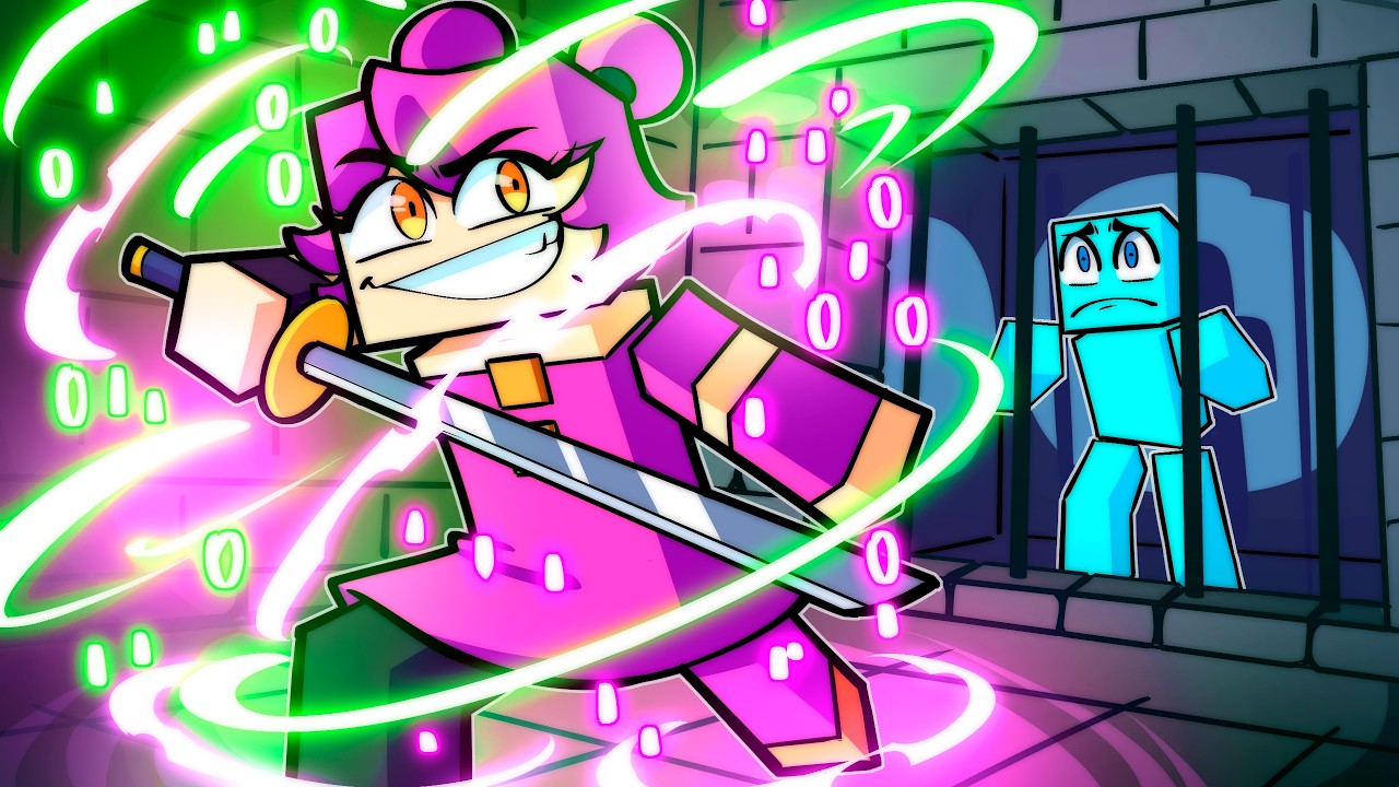 A Menina Ninja Hacker me PRENDEU no Minecraft!