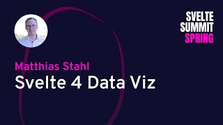 Matthias Stahl - Svelte 4 Data Viz
