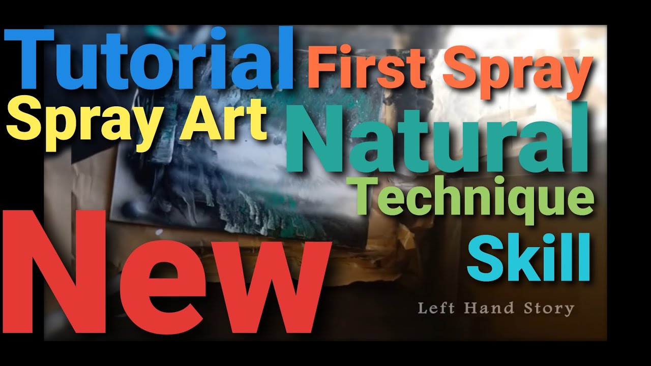 3 Easy Trick Spray Tutorial 」Spray Paint Art "Natural Landscape" YouTube