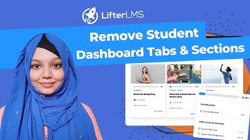 How to Remove Tabs and Sections from Student Dashboard | LifterLMS Tutorial