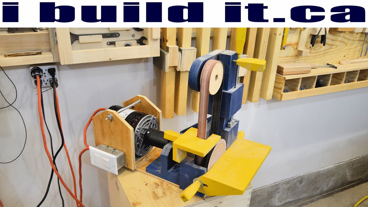 Adding A Motor To The Belt / Disk Sander knife sharpener