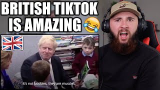 AMERICAN Reacts to Extremely British TikToks *HILARIOUS* Part 2