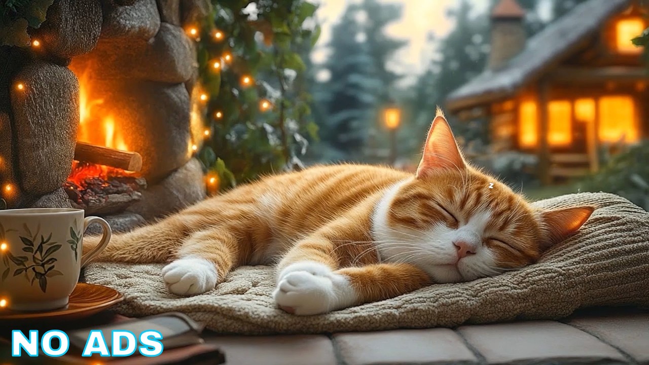 Relaxing Music For Cats 🐾 Cat Sleep Music - Gentle Piano Atmosphere Supporting Cat Night Calm
