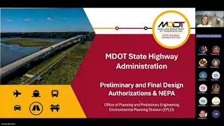 MDOT SHA - Preliminary and Final Design Authorizations & NEPA Timing Training with Q&A Sessions