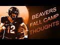 Oregon State Fall Camp Impressions