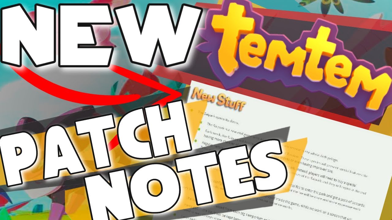 TemTem NEW PATCH(CO-OP FIXES)BUGS GOT FIXED!!|TemTem CO-OP NEW UPDATE ...