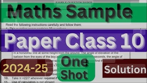 Most expected Board 10th maths exams 2025 questions paper