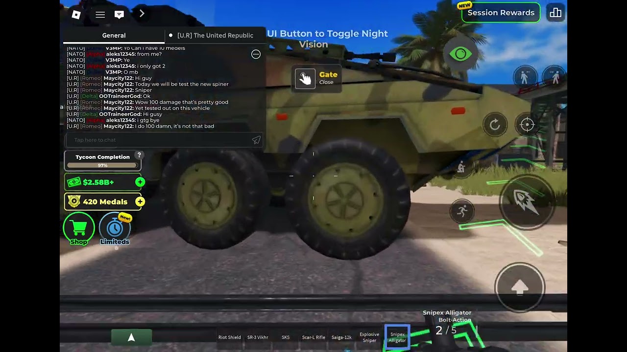  Testing the new sniper