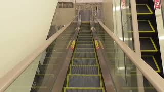 おのだサンパークの中央エスカレーター（日立製・1F～3F）Onoda Sun-park central escalator(HITACHI)