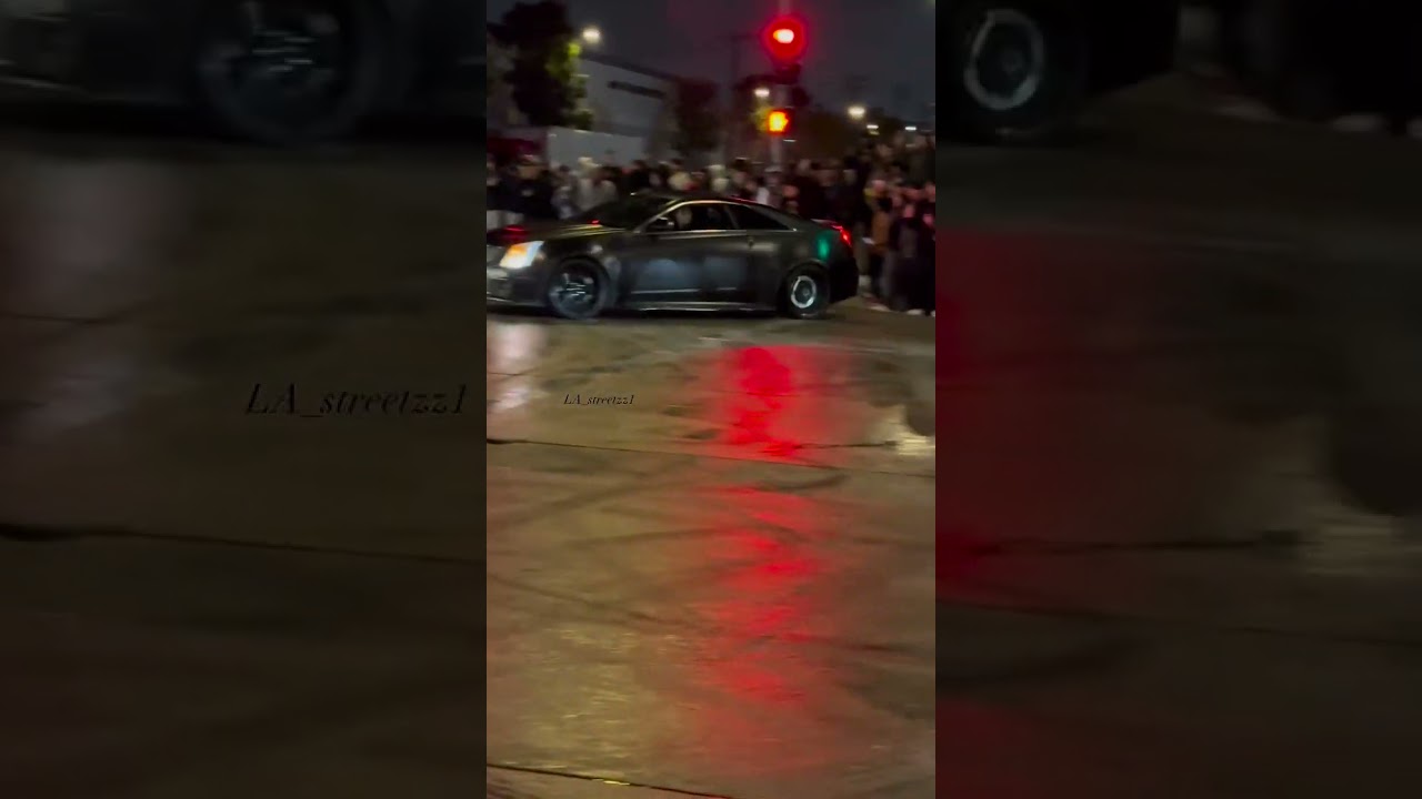 Cadillac CTSV burnout